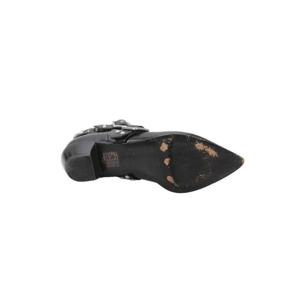Marc By Marc Jacobs Womens Leather Pearl Ankle Boots Black Size 35.5 5.5 - Picture 4 of 5